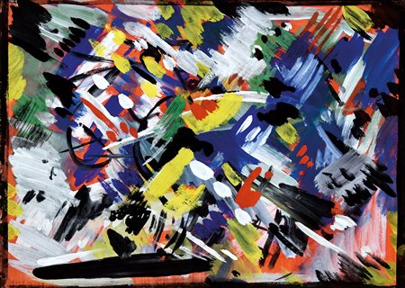 EMILIO VEDOVA (Venezia 1919 - 2006) senza titolo, 1956 tempera su carta...