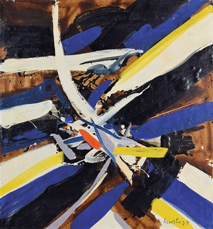 EDO MURTIC (Velika Pisanica 1921 - Zagabria 2005) Verso il centro, 1977 olio...