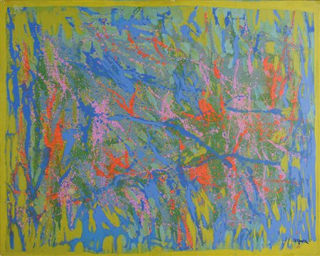 ANTONIO CORPORA (Tunisi 1909 - Roma 2004) Memoria del frutteto, 1977 olio su...