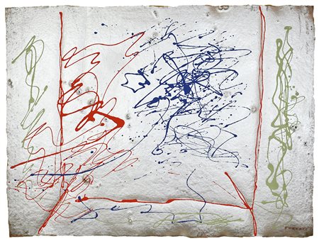 GIULIO TURCATO (Mantova 1912 - Roma 1995) Composizione, olio e tecnica mista...