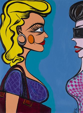 LORELLA MASTROPASQUA (1971)Senza Titolo, 2014Acrilici su telacm 80x60Firma e...