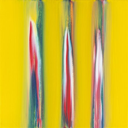 ENNIO FINZI (1931)Il verso del colore, 2012Olio su telacm 40x40x1,8Firma,...