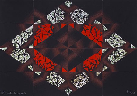 ENNIO FINZI (1931)Alternando lo sguardoPastelli e applicazioni su...