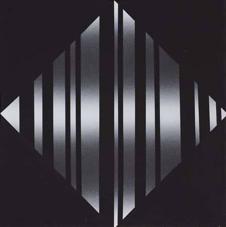 ENNIO FINZI (1931)Luce - Vibrazione, 1971-2013Olio su telacm 40x40x1,8Firma,...