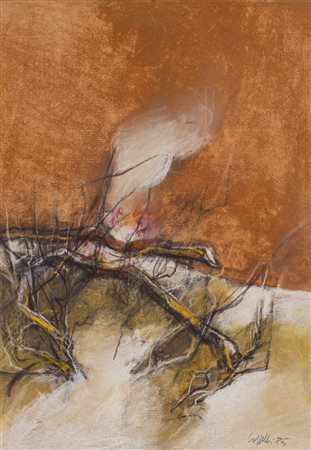 GIOVANNI CAPPELLI (1923-1994)Senza Titolo, 1985Tecnica mista su cartacm...