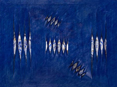 CALOGERO SALEMI (1966)Squarci di riflessi nell'acqua, 2016Tecnica mista su...