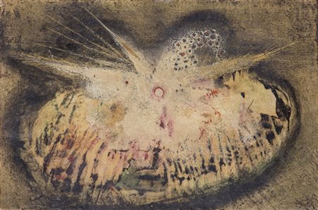 ARMODIO (1938) Senza Titolo, 1961 Tecnica mista su tavola cm 10x15 Firma e...