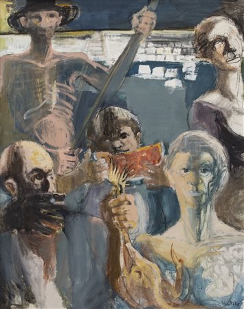 GIUSEPPE MOTTI (1908-1988)Senza Titolo, 1967Olio su telacm 100x80Firma e...