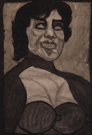 PIETRO GHIZZARDI (1906-1986)Senza Titolo, 1960Tecnica mista su cartoncinocm...