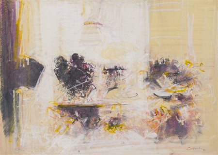 GIANCARLO CAZZANIGA (1930-2013)Senza Titolo, 1984Tecnica mista su cartacm...