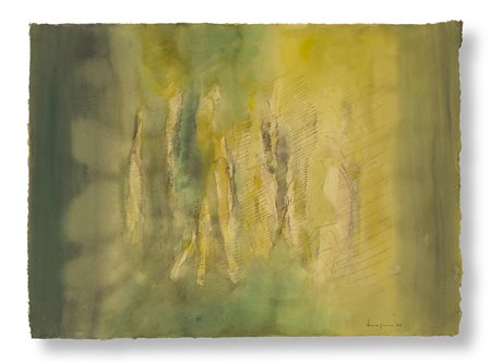 PIER LUIGI LAVAGNINO (1933-1999)Senza Titolo, 1977Tecnica mista su carta a...