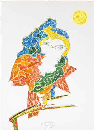 GIANNI DOVA (1925-1991)Senza Titolo, 1985Pennarelli su cartacm 70x50Firma,...