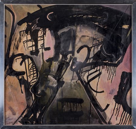 GIANNI BERTINI (1922-2010)Fauteuil le montage, 1959Tecnica mista su tela e...