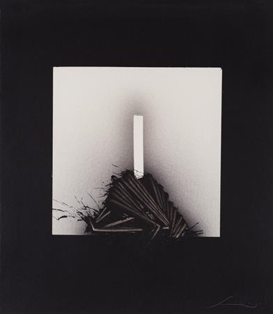 EMILIO SCANAVINO (1922-1986) Senza Titolo, 1975 Olio su cartone cm 42x36,5...