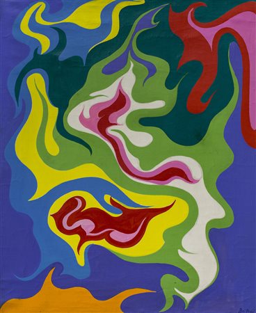 LUIGI BOILLE (1926-2015)Senza Titolo, 1968Olio su telacm 74x60Firma e...