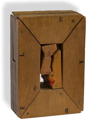 BRUNO CHERSICLA (1937-2013)La bella addormentataScultura in legnocm 29x19,5x9...