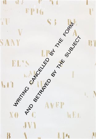 Vincenzo AGNETTI (Milano, 1926-1981 ) Space lost and constructed 1971...