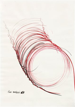 Eliseo MATTIACCI (Cagli 1940 ) Senza titolo 1967 tecnica mista su cartoncino...