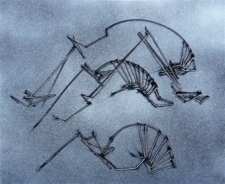 Emilio SCANAVINO (Genova 1922-02-28 Milano 1986-11-28) Scrittura 1986 olio su...