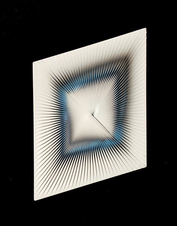 Alberto BIASI (Padova 1937-06-02 ) Visione dinamica 1969 tecnica mista su...