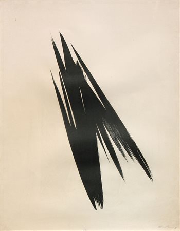 Hans HARTUNG (Lipsia 1904-09-21 Antibes 1989-12-07) Senza titolo anni 70...