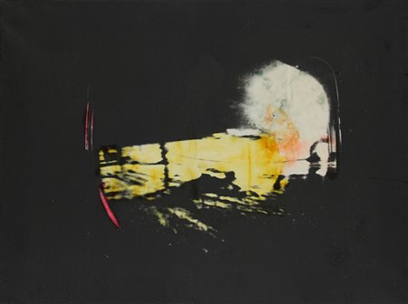 Mario SCHIFANO (Homs 1934-09-20 Roma 1998-01-26) Senza titolo. Paesaggio TV...