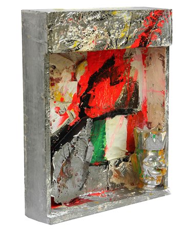 Giosetta FIORONI (Roma 1932 ) Libera i miei nemici 2005 teatrino, tecnica...