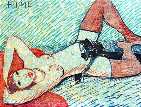 Salvatore FIUME (Comiso (Rg) 1915-10-23 Canzo (Co) 1997-06-04) Odalisca...