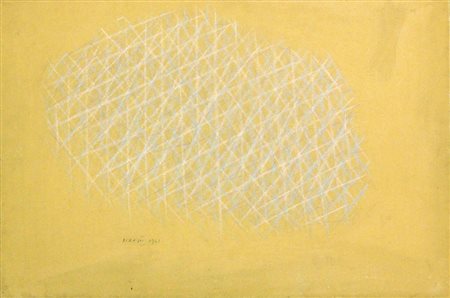 Piero DORAZIO (Roma 1927-07-29 Todi 2005-05-17) Senza titolo 1961 pastelli su...