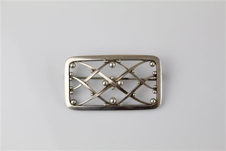 Spilla in argento firmata J. Jensen. . . . [Nessun Autore] Silver brooch...