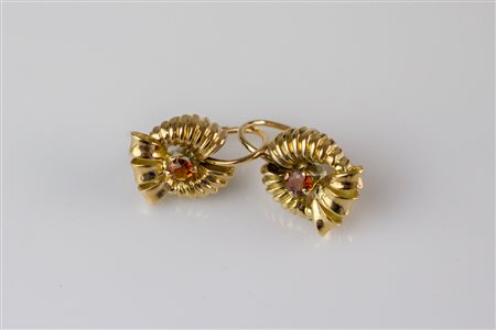 Orecchini in oro 18kt, gr 3.12. . . [Nessun Autore] 18kt gold earrings, gr...