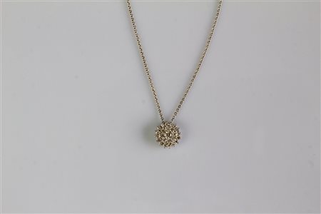 Collana in oro bianco 18kt, gr 4.90. Diamanti cts 0.79. . . [Nessun Autore]...