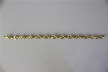 SCHREIBER Bracciale Schreiber in oro giallo 18kt, gr 12,24, e smalto. . ....