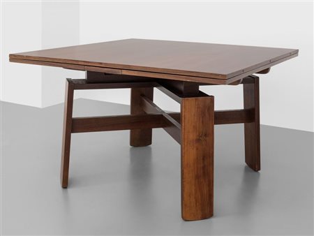 SILVIO COPPOLA Un tavolo estensibile "51 612 03" per BERNINI, 1964. Legno...