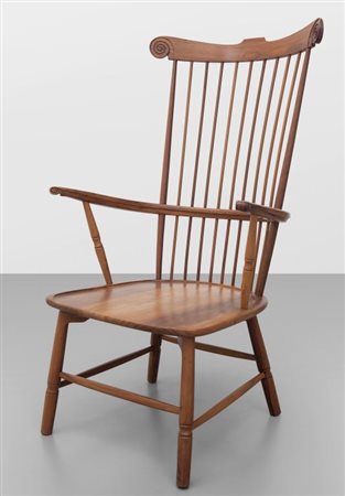 PAOLO BUFFA Una poltroncina con schienale a "bacchette",produzione MARELLI &...