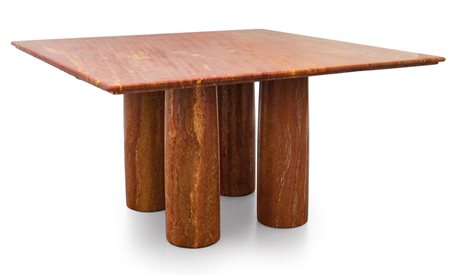 MARIO BELLINI Un tavolo "Il colonnato" per CASSINA, 1977. Marmo. Cm 73 (h) x...