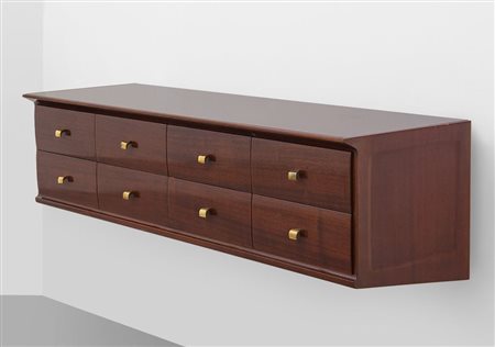 OSVALDO BORSANI Una cassettiera pensile, esecuzione ARREDAMENTI BORSANI,...