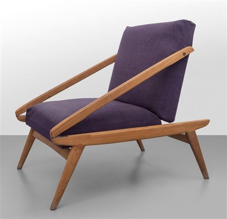 GIO PONTI Una poltrona trasformabile in panca, anni '60. Legno di teak,...