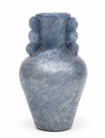 MURANO, anni '30. Un vaso in vetro pulegoso grigio. Altezza cm 27.