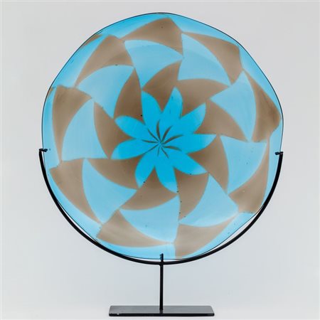 BAROVIER E TOSOUna coppa "Intarsio", 1961.Diametro cm 38.Letteratura: Marina...