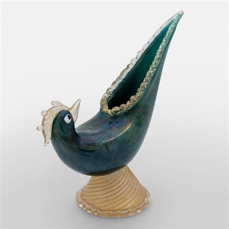 ERCOLE BAROVIER, BAROVIER & TOSOFigura di uccello in vetro Eugeneo,...
