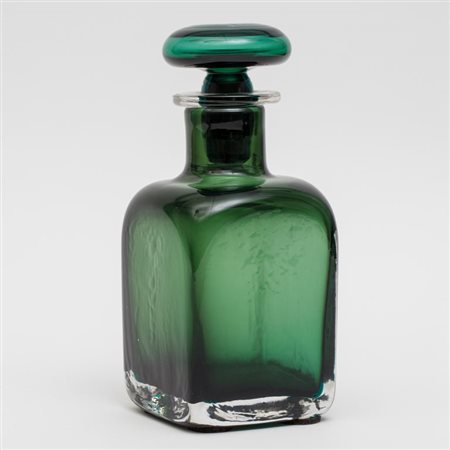 PAOLO VENINI Una bottiglia, 1959. Marcata all'acido "venini murano...