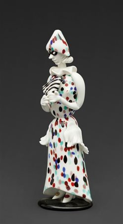 FULVIO BIANCONI, VENINIFigura di Arlecchina, modello 2911, 1947-48.Marcato...