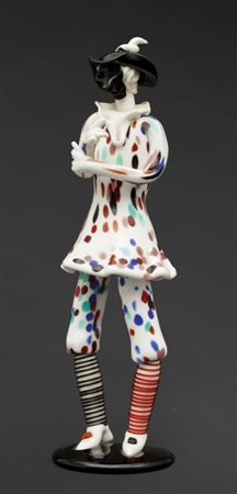 FULVIO BIANCONI, VENINIFigura di Arlecchino, modello 2908, 1947-48. Marcato...