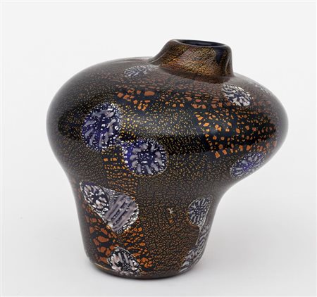 ALDO NASONUn vaso "Yokohama", circa 1965-1968.Vetro a murrine puntiformi e...