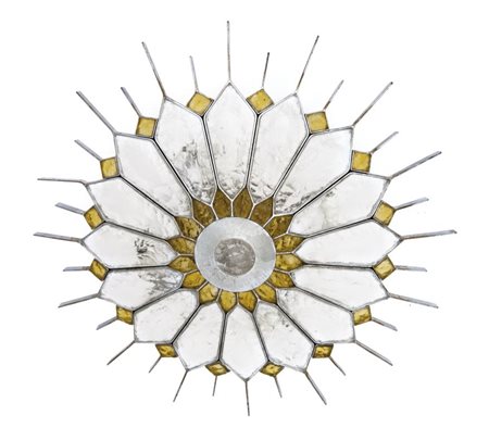 ALBANO POLI, Una plafoniera, produzione POLIARTE, anni "60. Piatto di...