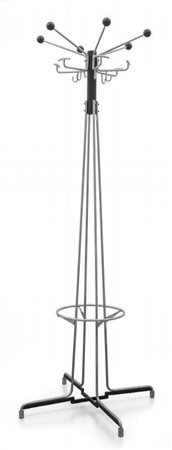 UN APPENDIABITI DA TERRA, anni '50. Acciaio cromato, acciaio verniciato,...