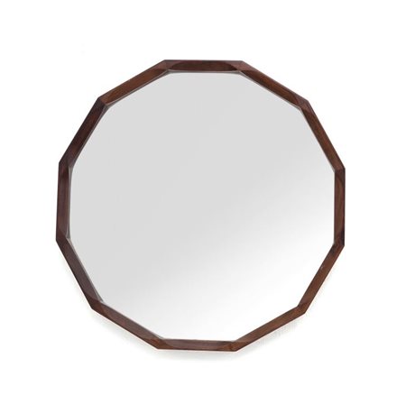 CESANA & C. (Editore) Uno specchio da parete "Cristallux", anni "60. Legno di...