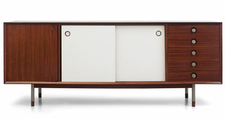 FARAM (Editore)una credenza, anni "60. Legno impiallacciato in palissandro,...