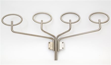 SERGIO MAZZAUn appendiabiti "Clitoquattro" per ARTEMIDE, anni "60. Ottone...